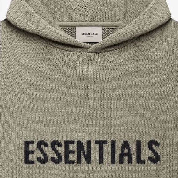 Fear of God Essentials Knit Pullover Hoodie Pistachio (S)
